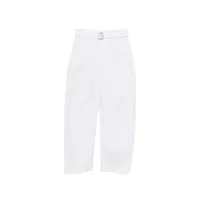 TWISTED BELTED PANTS MILK