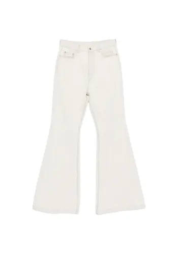 RICK OWENS DRKSHDW denim bolan bootcut milk wash