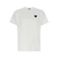 T-SHIRT BLACK BLACK HEART WHITE