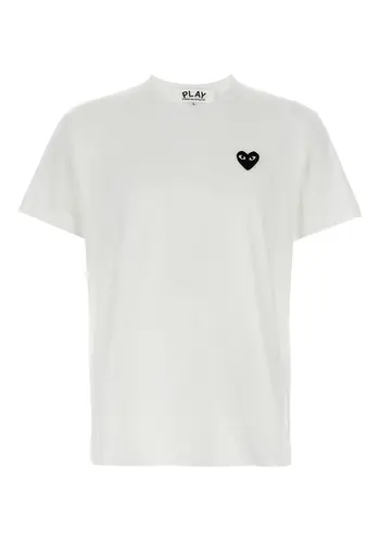 COMME DES GARCONS PLAY t-shirt black black heart white