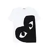 COMME DES GARCONS PLAY BLACK HEART T-SHIRT WHITE/BLACK