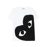 BLACK HEART T-SHIRT WHITE/BLACK