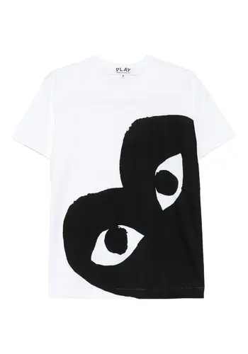 COMME DES GARCONS PLAY black heart t-shirt white/black