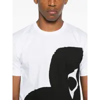 BLACK HEART T-SHIRT WHITE/BLACK