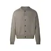 OUR LEGACY TRUE CARDIGAN SILVER SAGE COARSE LINEN WOOL