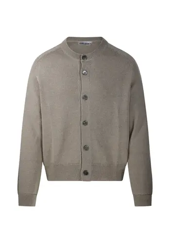 OUR LEGACY true cardigan silver sage coarse linen wool