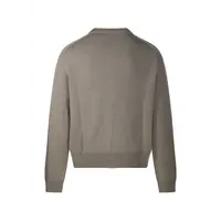 TRUE CARDIGAN SILVER SAGE COARSE LINEN WOOL