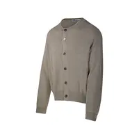 TRUE CARDIGAN SILVER SAGE COARSE LINEN WOOL
