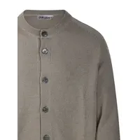 TRUE CARDIGAN SILVER SAGE COARSE LINEN WOOL