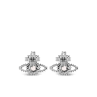 VALENTINA ORB EARRINGS PLATINUM / PINK / WHITE CZ