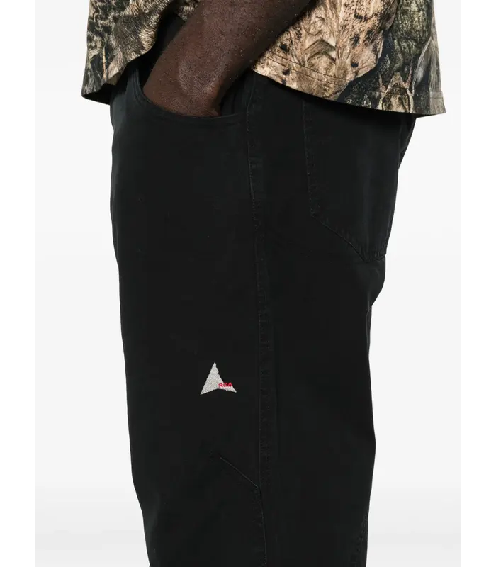 Crimp Shaped Cotton Pants Anthracite