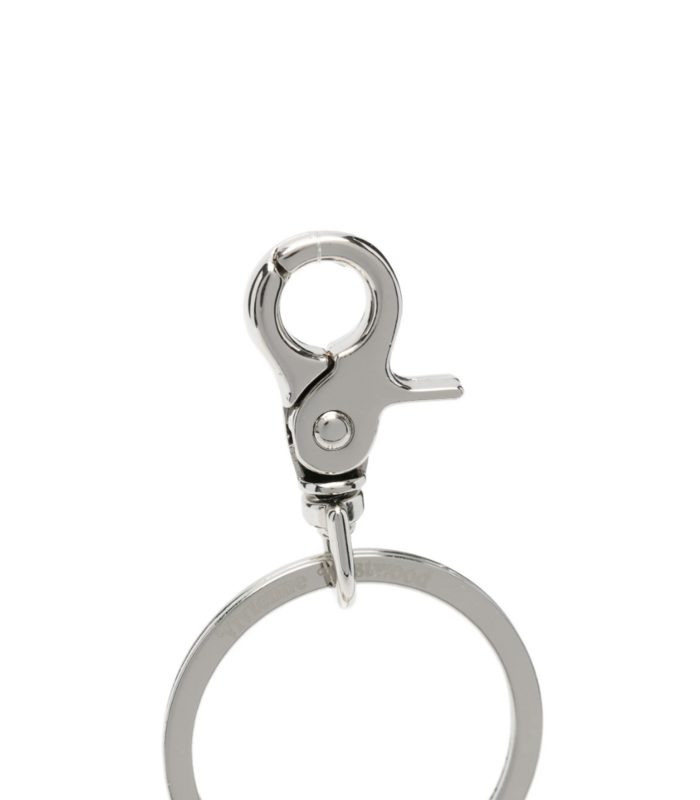 I LOVE ORB KEYRING HEATHER PLAID