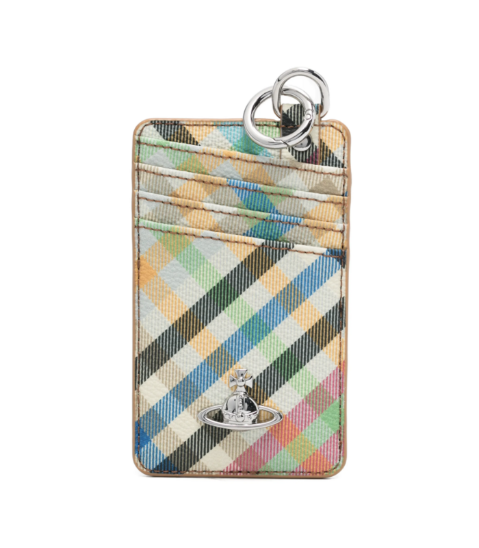VERTICAL CARD HOLDER FLAT HEATHER PLAID