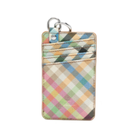 VERTICAL CARD HOLDER FLAT HEATHER PLAID