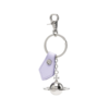 VIVIENNE WESTWOOD 3D ORB SILVER LILAC PU GRAIN