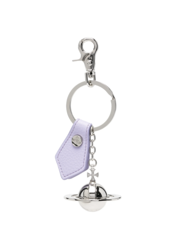 VIVIENNE WESTWOOD 3d orb silver lilac pu grain