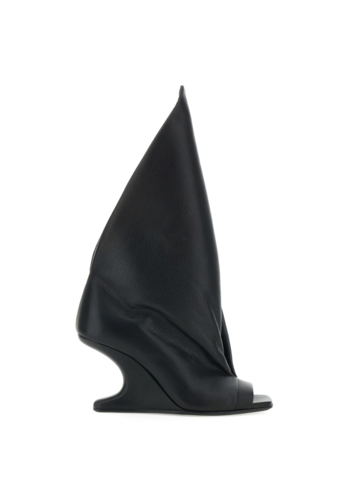 RICK OWENS cantilever 8 strutter sandal black