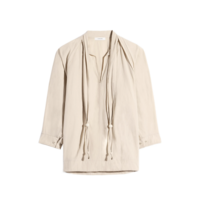 BLOUSE WITH SCARF GREIGE