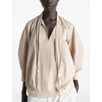 BLOUSE WITH SCARF GREIGE