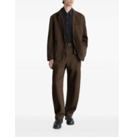 TWISTED BELTED PANTS CACAO