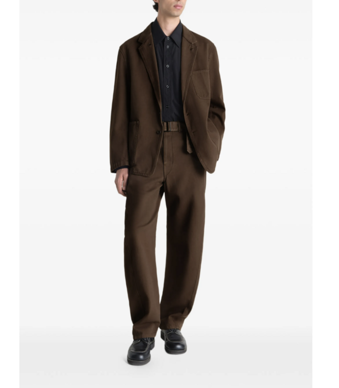 TWISTED BELTED PANTS CACAO