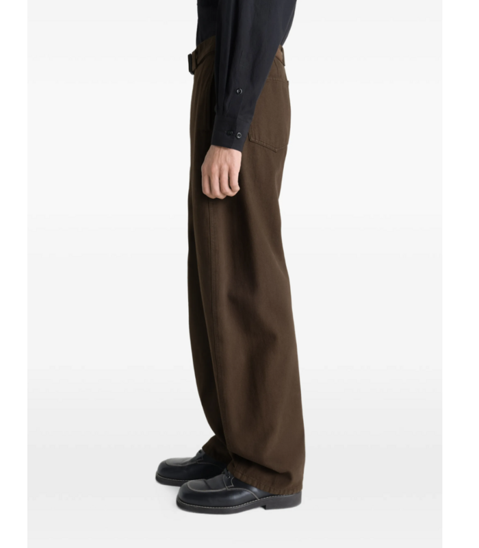 TWISTED BELTED PANTS CACAO