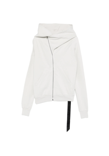 RICK OWENS DRKSHDW felpa mountain hoodie milk wash