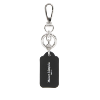 DOUBLE TAG KEYRING SMALL BLACK
