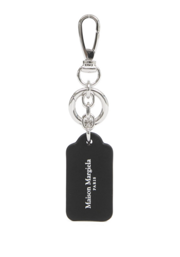 MAISON MARGIELA double tag keyring small black