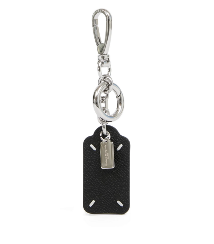 DOUBLE TAG KEYRING SMALL BLACK