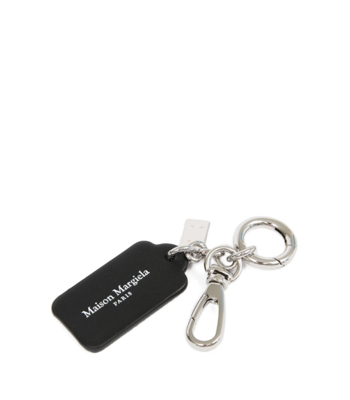 DOUBLE TAG KEYRING SMALL BLACK