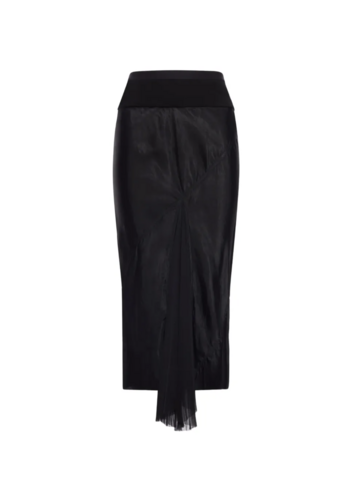 RICK OWENS a line bias skirt black