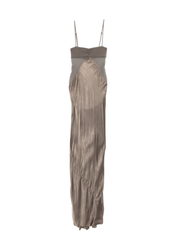 RICK OWENS combo slip gown dust