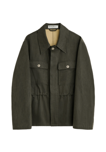 OUR LEGACY unity jacket antique mudd coted steen