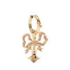 VIVIENNE WESTWOOD FLORINDELLA EARRINGS GOLD / LIGHT ROSE