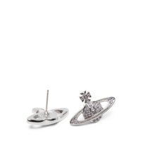 MINI BAS RELIEF EARRINGS PLATINUM / VIOLET CRYSTAL