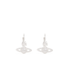VIVIENNE WESTWOOD GRACE BAS RELIEF EARRINGS PLATINUM / CRYSTAL