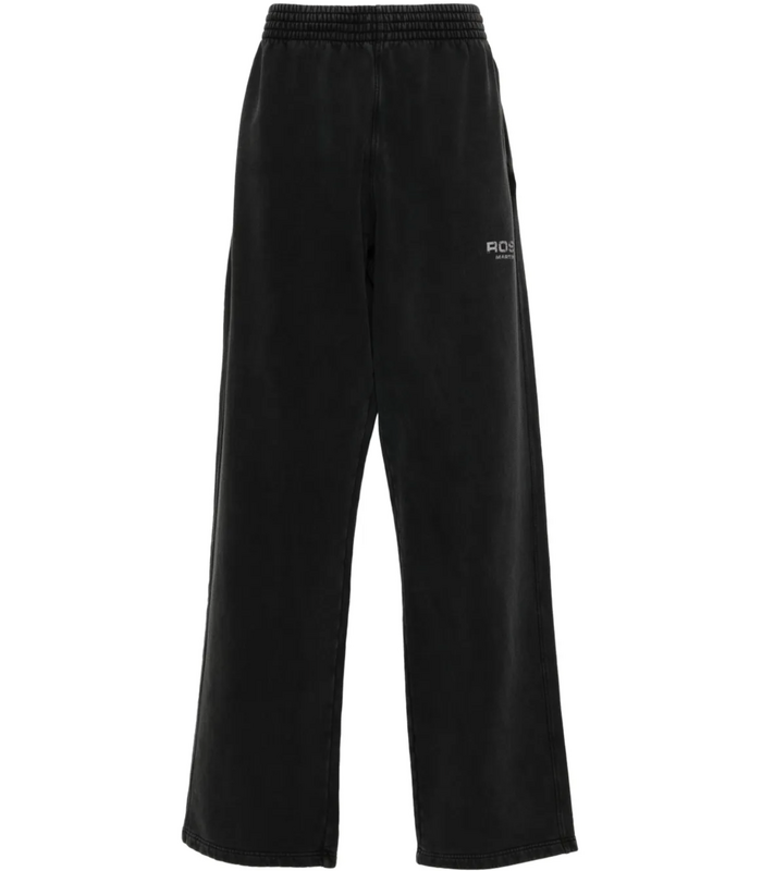 WIDE LEG TRACKPANT BLACK WASHED BLACK ROSE