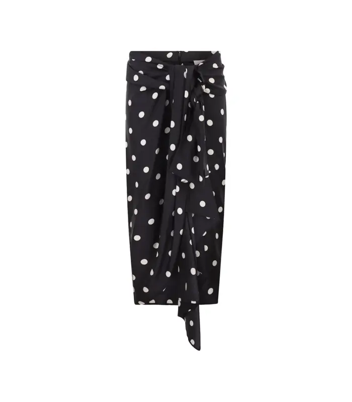 SKIRT POLKA DOT BLACK