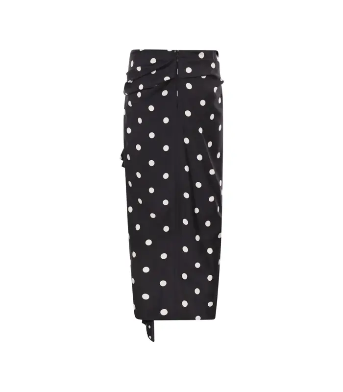 SKIRT POLKA DOT BLACK
