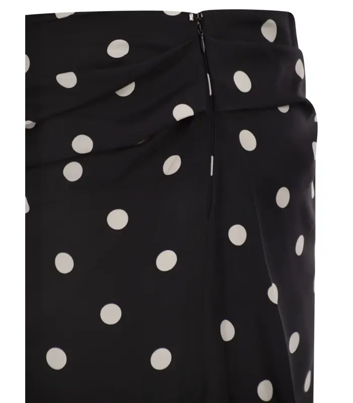 SKIRT POLKA DOT BLACK