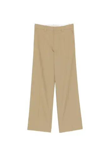 LEMAIRE straight tailored pants hay green