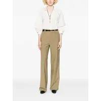 STRAIGHT TAILORED PANTS HAY GREEN