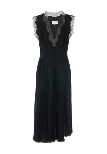 MAISON MARGIELA midi dress black