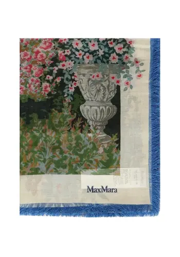 MAXMARA square scarf ivory