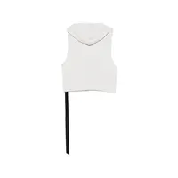 TOP HOODED TUNIC MILK WASH