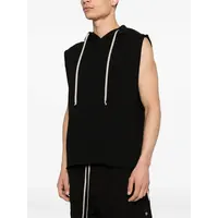 TOP IN FELPA HOODED TUNIC BLACK