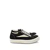RICK OWENS DRKSHDW SCARPE IN DENIM VINTAGE SNEAKS BLACK/MILK/MILK