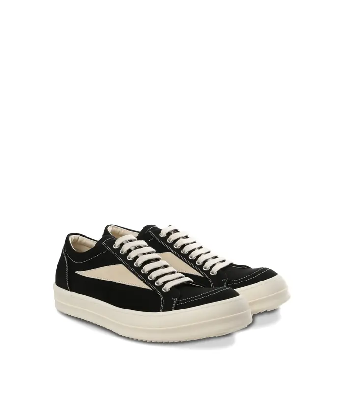 SCARPE IN DENIM VINTAGE SNEAKS BLACK/MILK/MILK