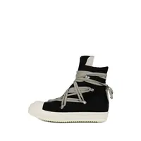 SCARPE IN DENIM MEGALACE SNEAKS BLACK/MILK/MILK